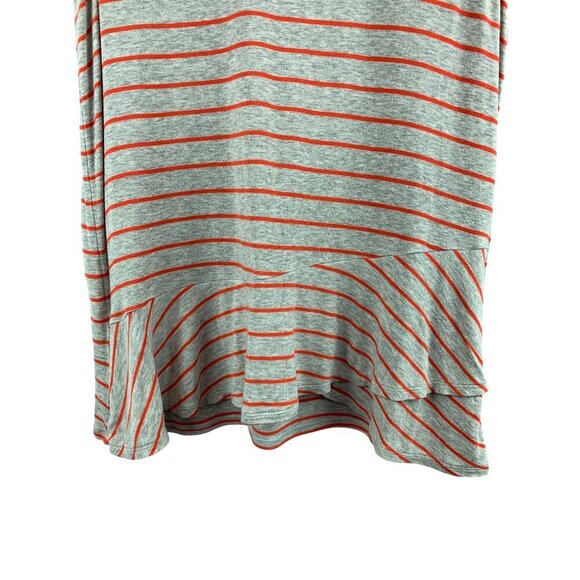 Cabi Womens Sleeveless Striped Tank Top S Red/Gray - Picture 4 of 5